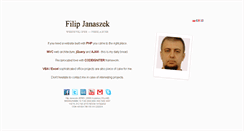 Desktop Screenshot of janaszek.info